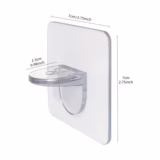 8 قطع حامل الرفوف اللاصق بدون مسامير ، ومشابك الأرفف اللاصقة، ودبوس تقسيم قوي لأرفف كتب خزانة المطبخ، ولوح دعامة الخزانة - الصورة 2